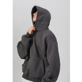 Heavy Stiff Short American Hooded Sweater For Men