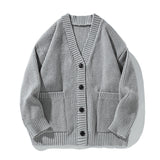 Thick Needle Heavy Texture Cardigan Sweater Autumn And Winter