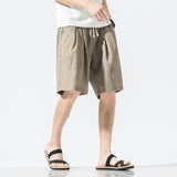 Men's Fashion Cotton And Linen Casual Shorts